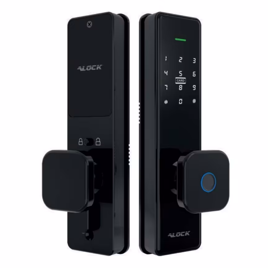 دستگیره دیجیتال هوشمند alock الاک مدل s350 پلاس  مشکی