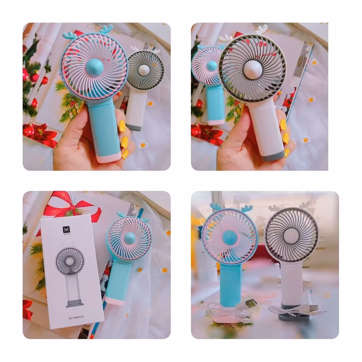 مینی فن گوش دار شارژی گرد

