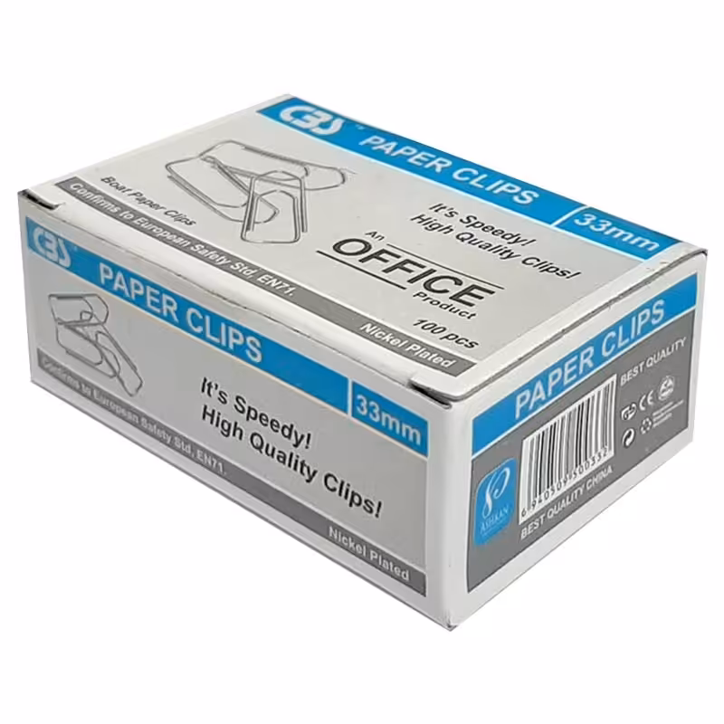 گیره کاغذ فلزی 3 سانت(16000تومان با کدتخفیف، توضیحات محصول ) مدل محرابی 100 عددی