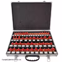 ست تیغ اورفرز REXO شفت 8 میلی‌متر مجموعه 50 عددی