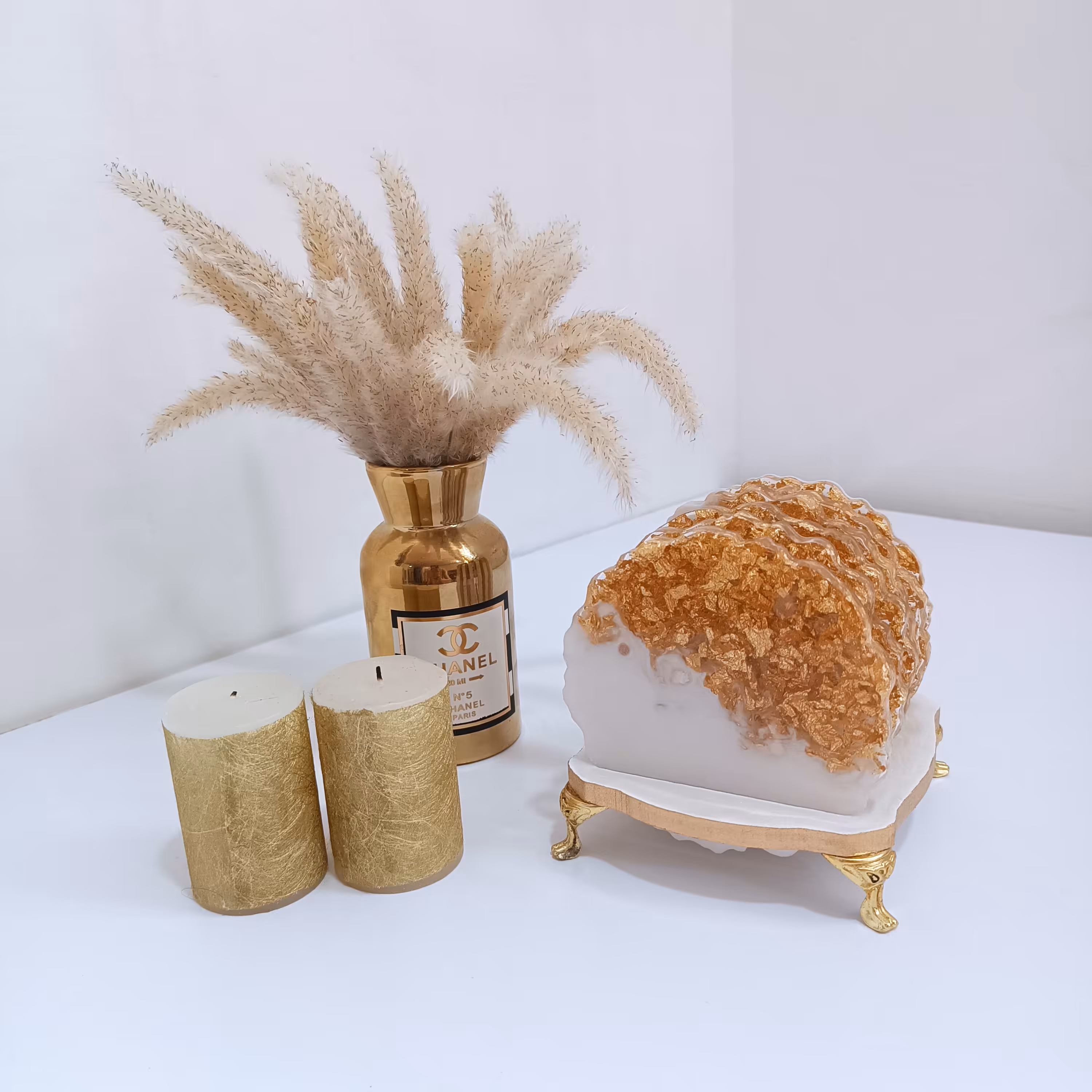 زیر لیوانی تمام رزین بهمراه استند