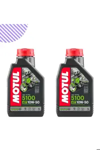 روغن و مکمل موتور سیکلت 5100 10W50 2 لیتری Motul