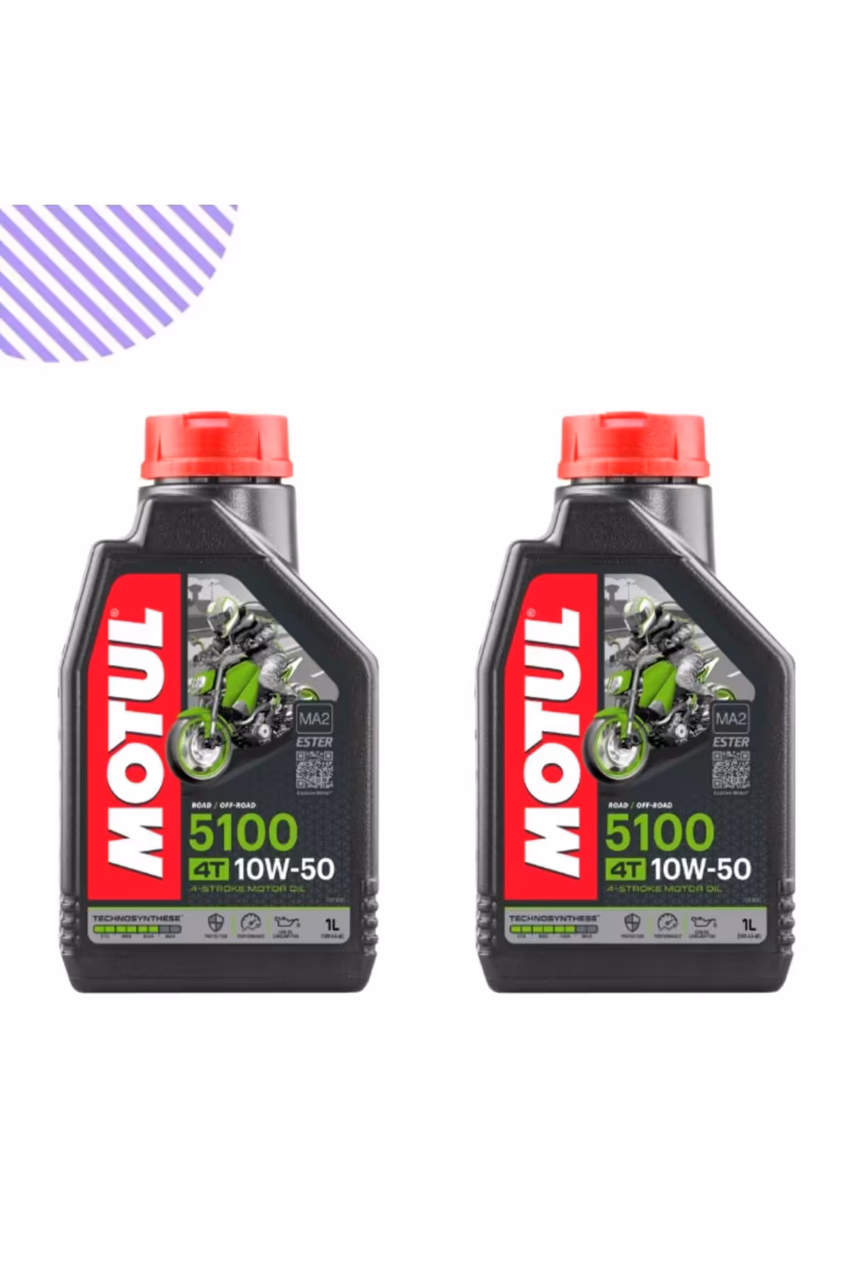 روغن و مکمل موتور سیکلت 5100 10W50 2 لیتری Motul
