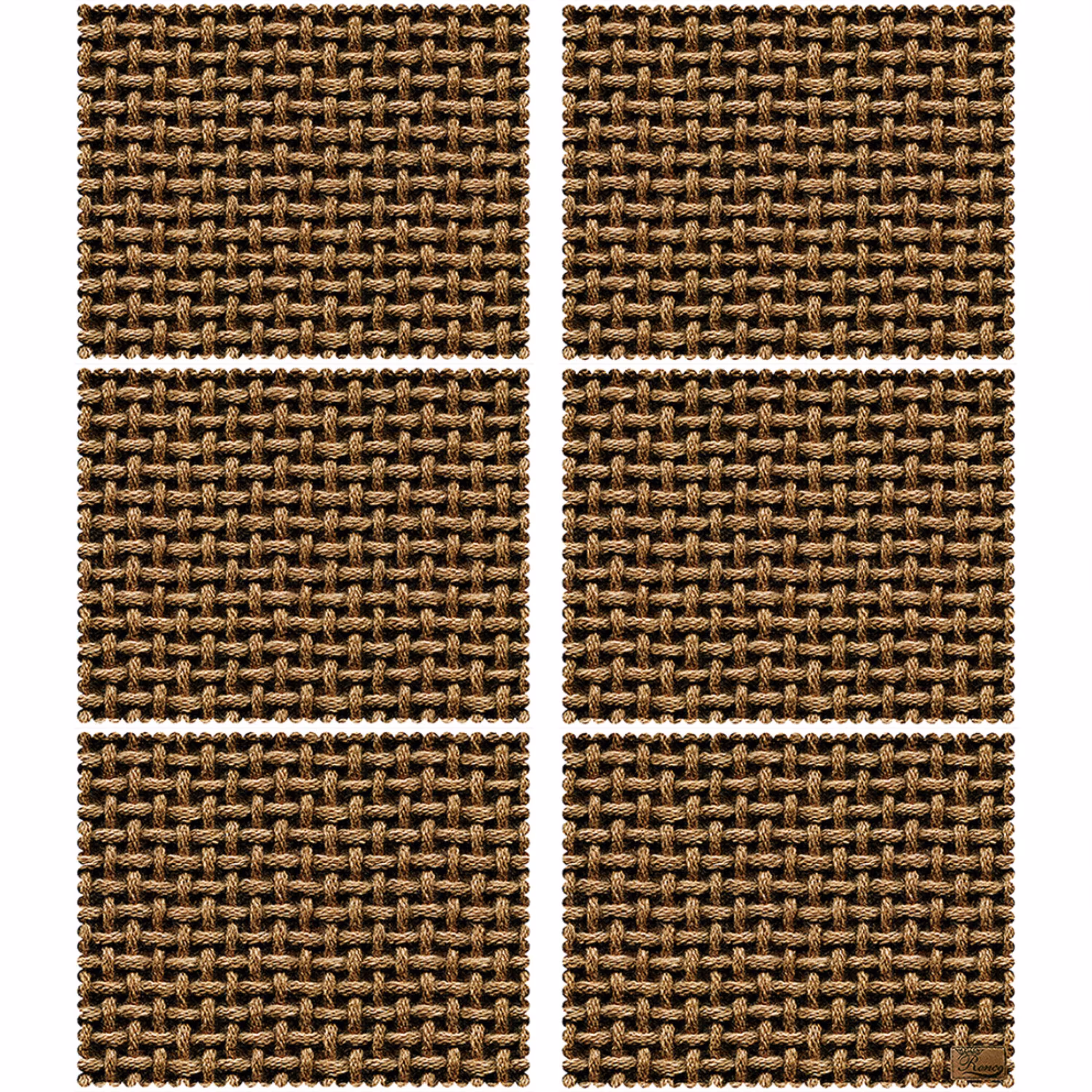 زیر بشقابی مستطیلی پارچه مخمل سایز 35 در 40 مدل U3-539 شرکت رنس