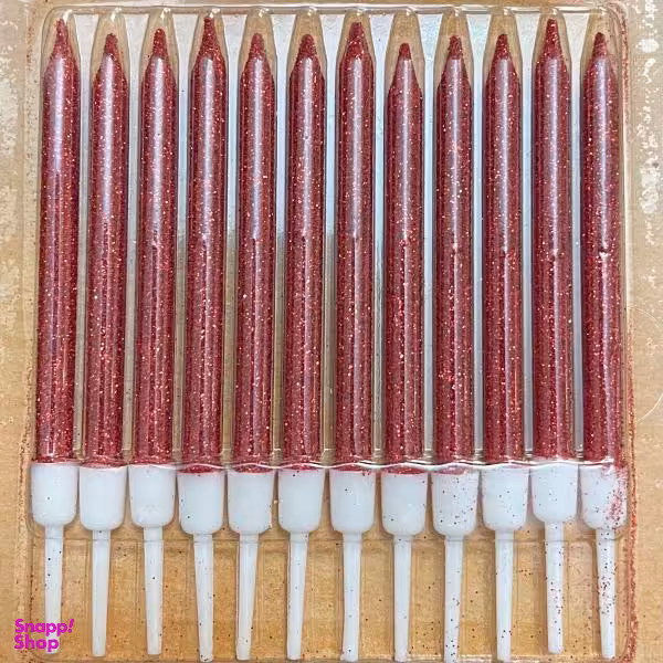 شمع تولد مدل اکلیلی کد 251 بسته ی 12 عددی