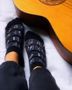 جوراب مچی نت موسیقی نخ پنبه فری سایز