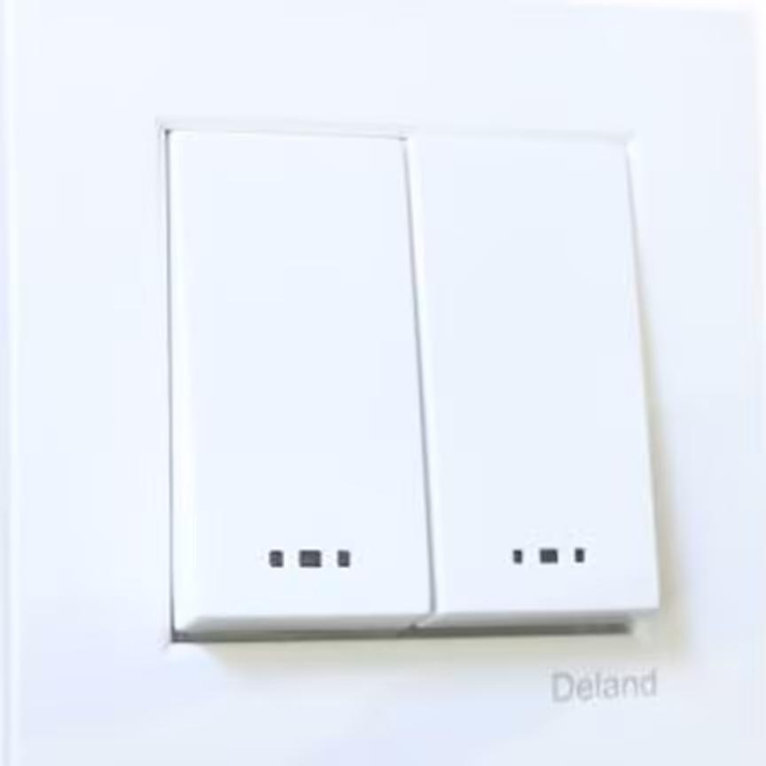 کلید برق دو پل توکار  مدل آسا دلند(فروشگاه لاله زار)