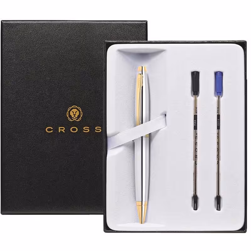 خرید ست خودکار با دو مغزی اضافی کراس Calais Set With Refills کد AT0112G-15