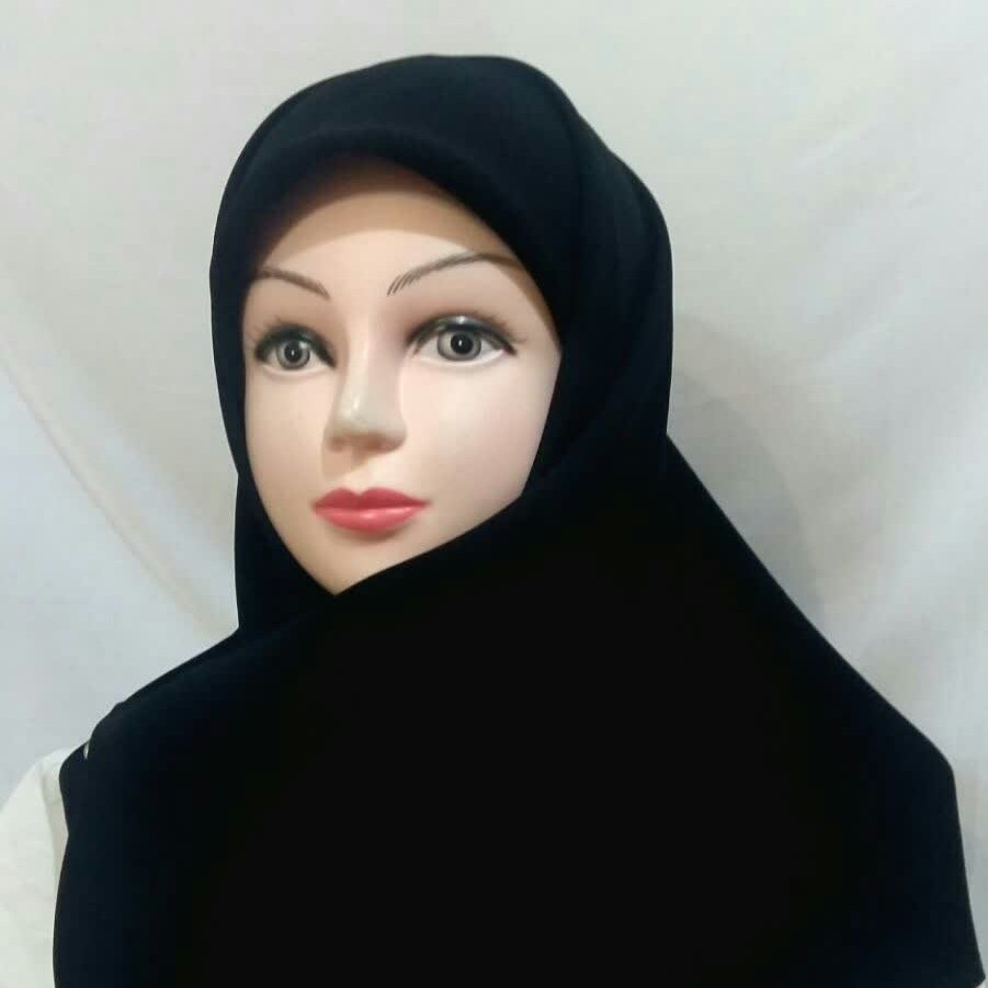 روسری کرپ مشکی
