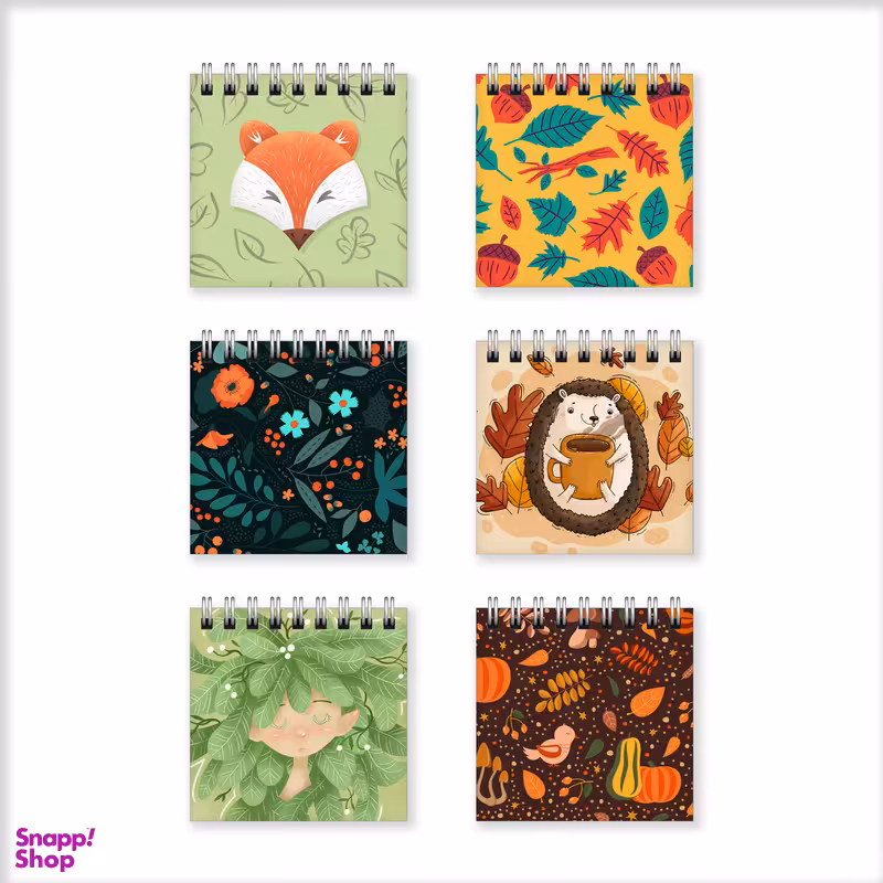 دفترچه یادداشت بامبیلیپ طرح پاییز کد 1250695 مجموعه 6 عددی