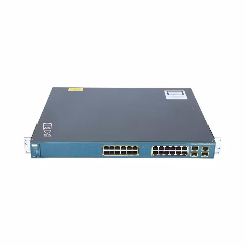 سوئیچ شبکه PoE پورت 24 سیسکو WS-C3560G-24PS-S
