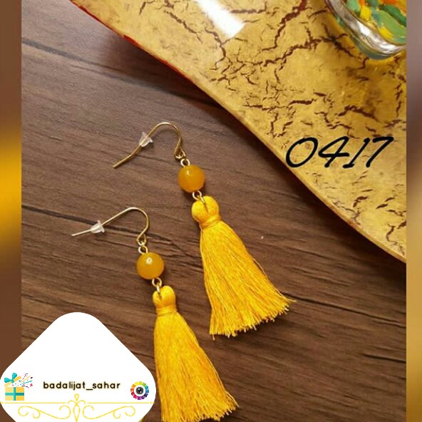 بدلیجات _ گوشواره کد 0417_انتخاب رنگ به سلیقه شما