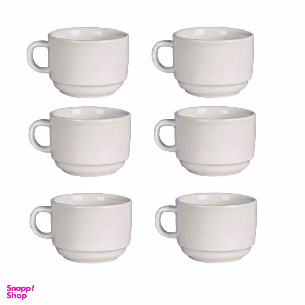 فنجان چینی زرین ایران مدل CO-17 بسته 6 عددی