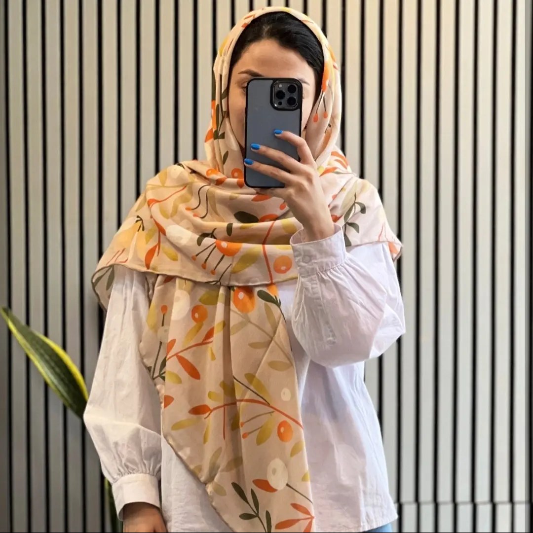 روسری نخی طرحدار