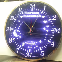 ساعت دیداری پدیده پلاس مدل نوردار سفارشی 