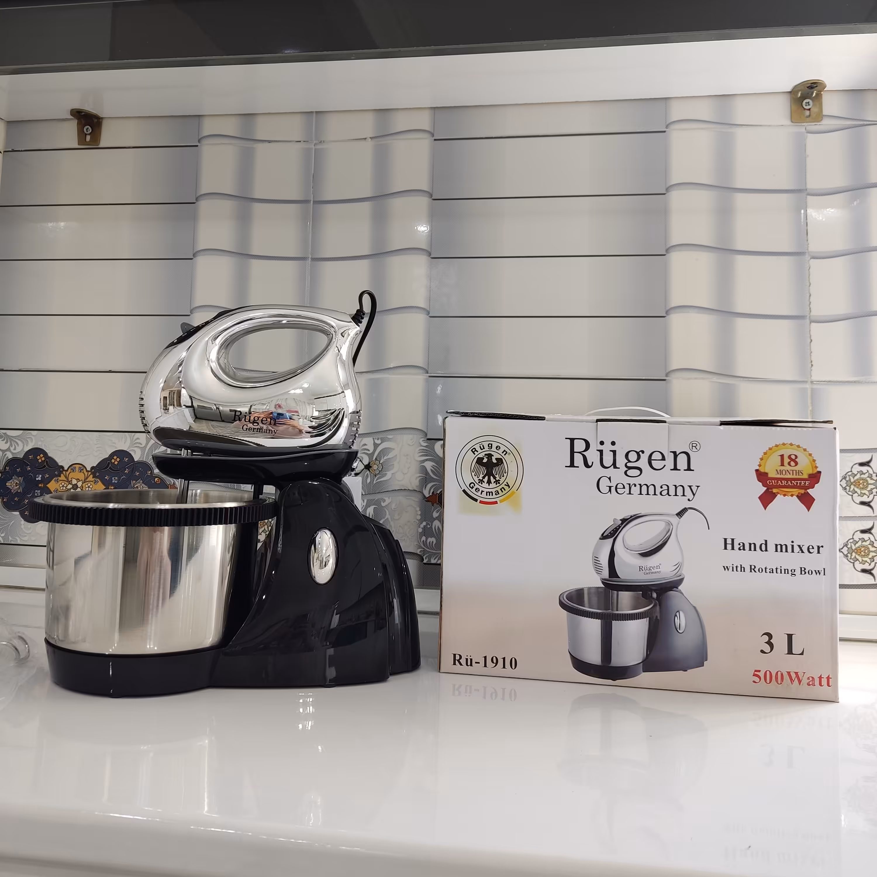 همزن کاسه دار 3 لیتری روگن مدل Rü_1910