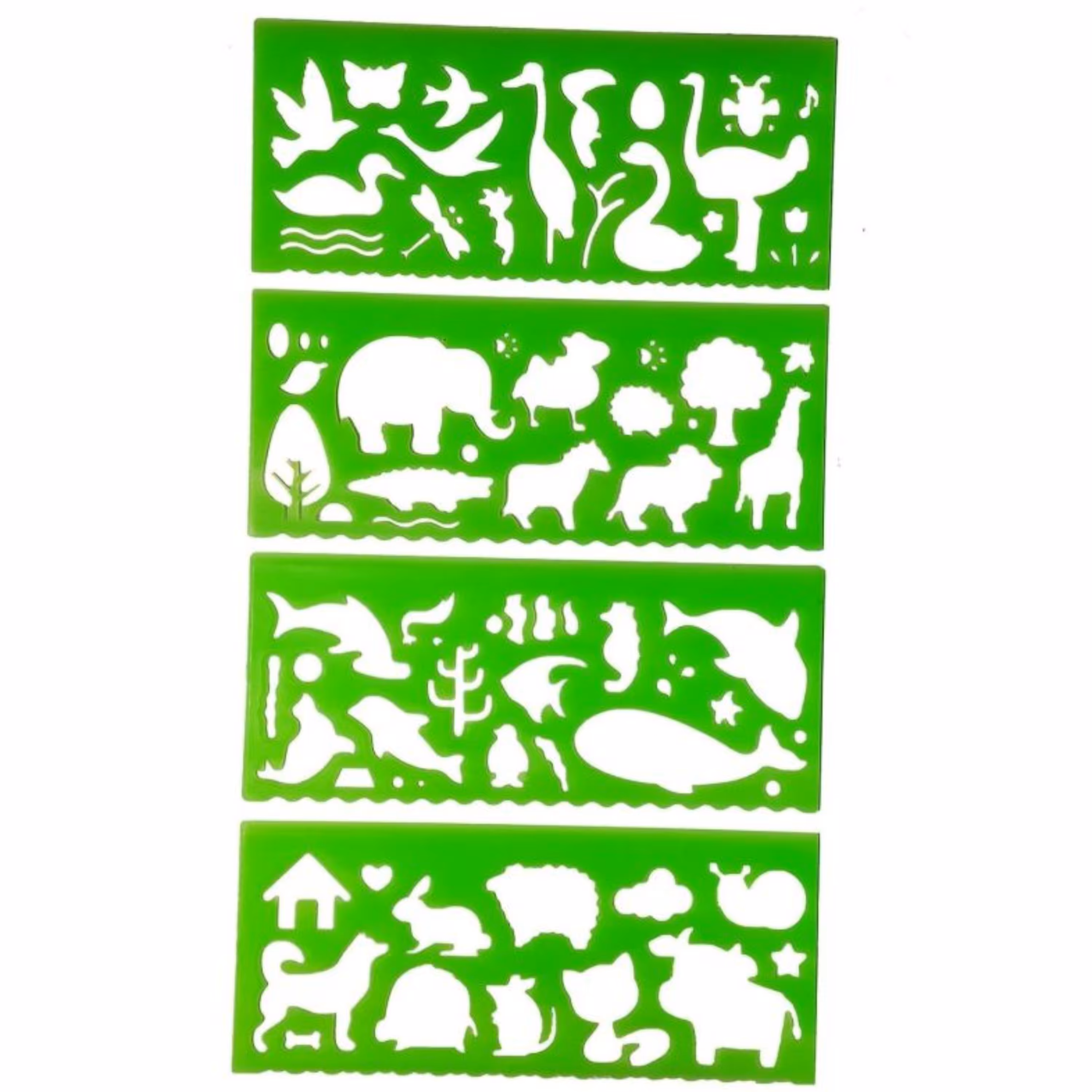 شابلون طرح حیوانات کد 2025 مجموعه 4 عددی