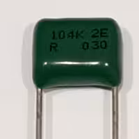 خازن پلی استر 100نانوفاراد250ولت بسته 20 عددی 