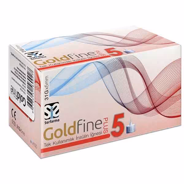 سرسوزن قلم انسولین 5 میل گلدفاین Goldfine 31G-5mm