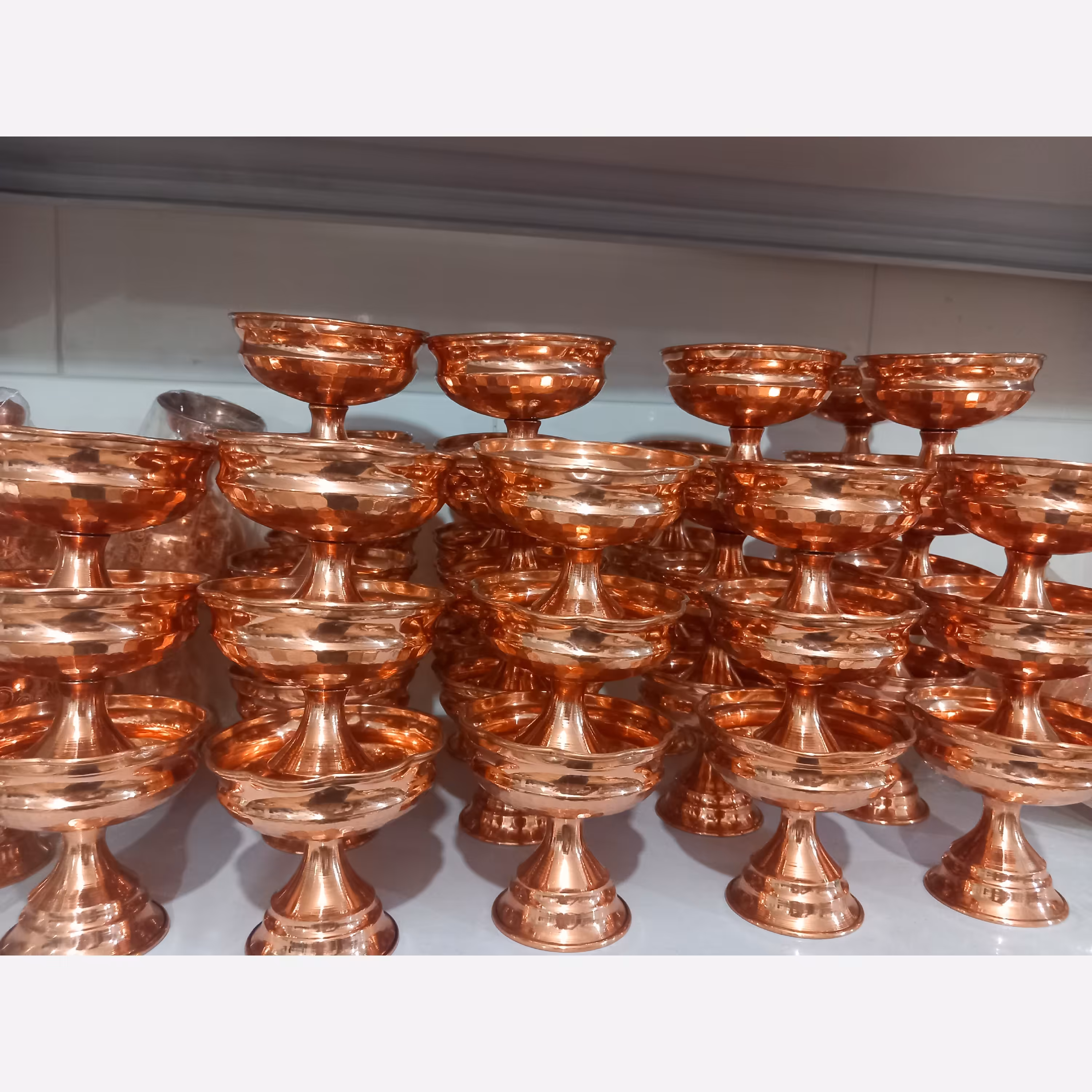  تنقلات خوری یا بستنی خوری شش تایی مسی زنجان نانو