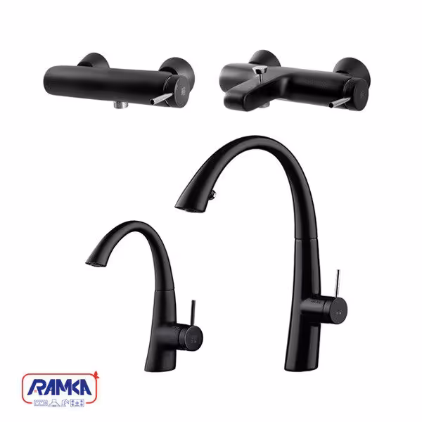 ست شیرآلات kwc مدل زو مشکی