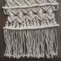 شال مبل، رانر، رومیزی، شال تخت  مکرومه بافی ، ر نگ شیری اعلا