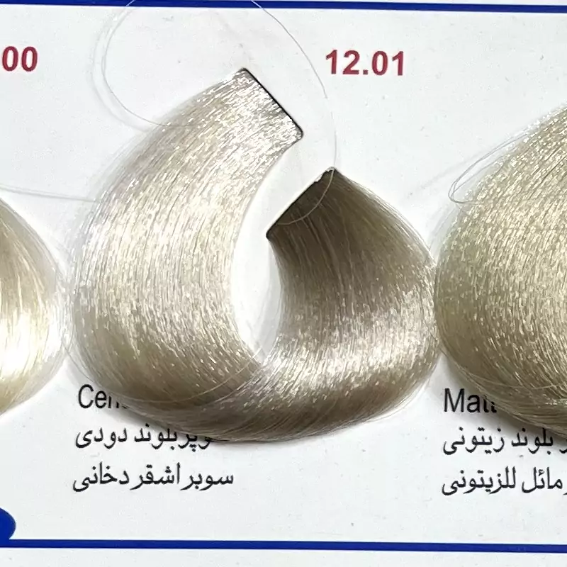 سوپر بلوند دودی 1201 ،،رنگ مو کم آمونیاک پیلون و یک عدد اکسیدان | amazonchi