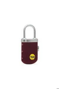 قفل قرمز نوع ظریف رمزگذاری شده آویزان Burgundy یل Yale Genel Markalar