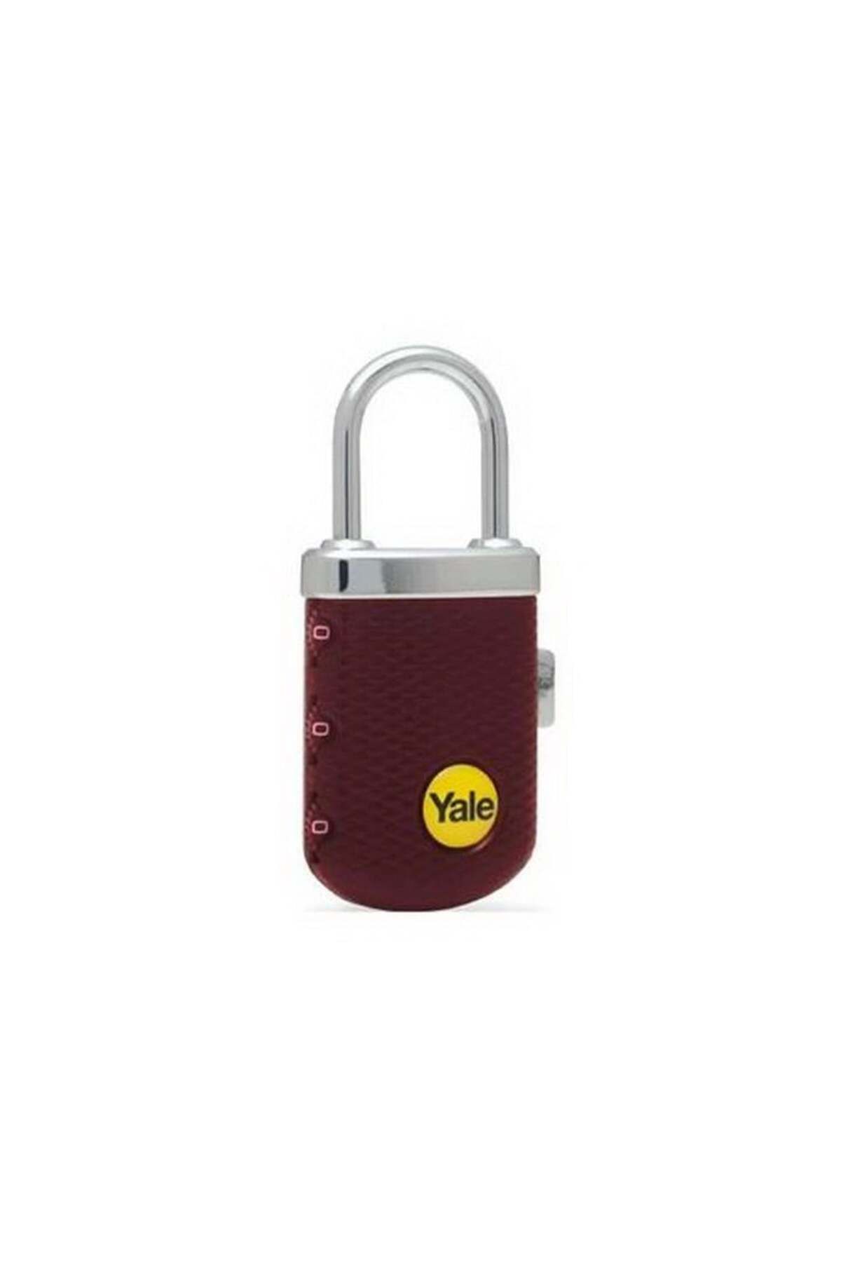قفل قرمز نوع ظریف رمزگذاری شده آویزان Burgundy یل Yale Genel Markalar