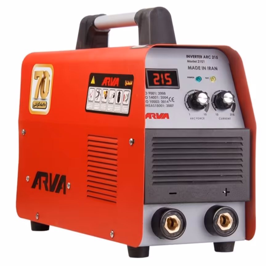 دستگاه جوش اینورتر آروا  215 آمپر مدل 2101 با  70ماه گارانتی واقعی بدون محدودیت دفعات