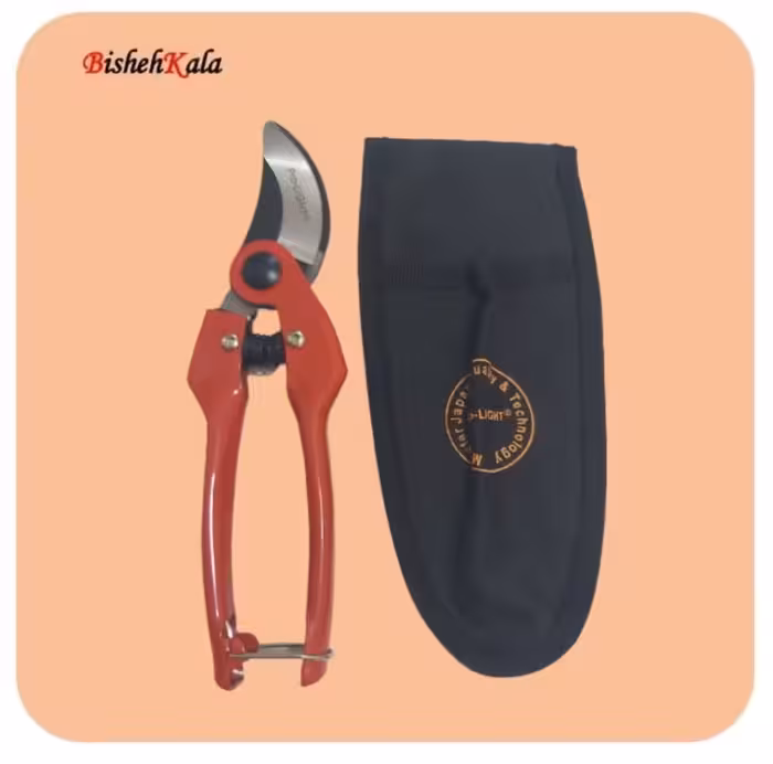 قیچی باغبانی LIGHT لایت مدل 3164 همراه با کیف برزنتی محافظ کمری