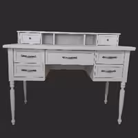 میز تحریر مدل ویکتوریا جنس ام دی اف با پوشش رنگ