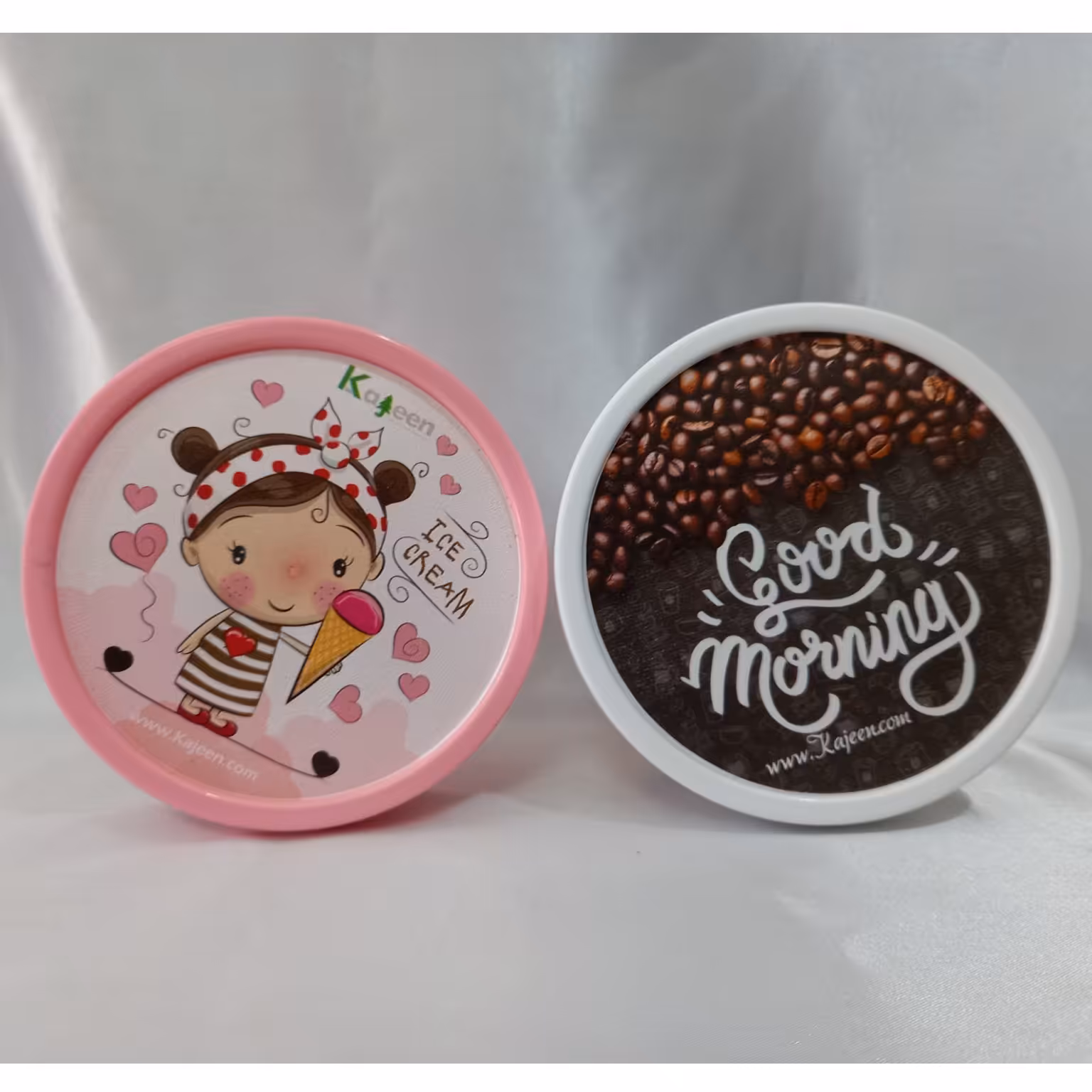 ظروف پلاستیکی درب دار سه تکه درب پیچی 