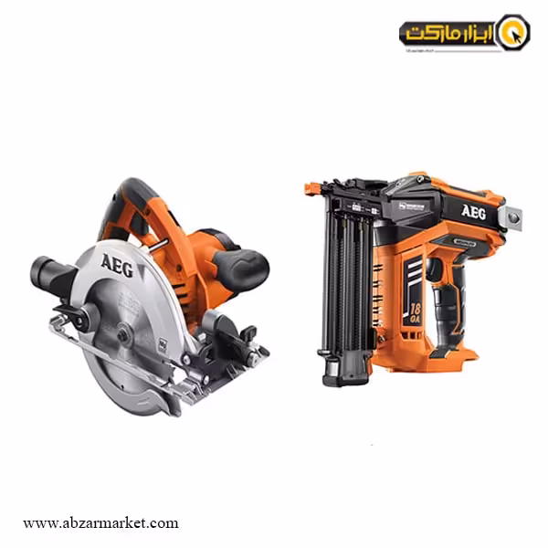 کیت دو دستگاه شامل میخ کوب شارژی و گرد بر شارژی آاگ