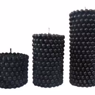 شمع استوانه مروارید 3 تایی