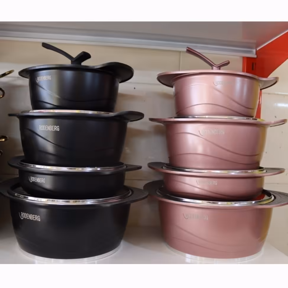 سرویس قابلمه چدن گرانیت 8 پارچه رودنبرگ 