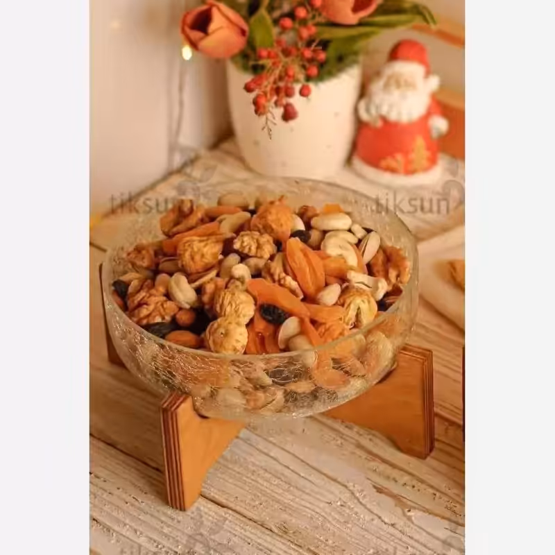 آجیل خوری پایه چوب آبگز