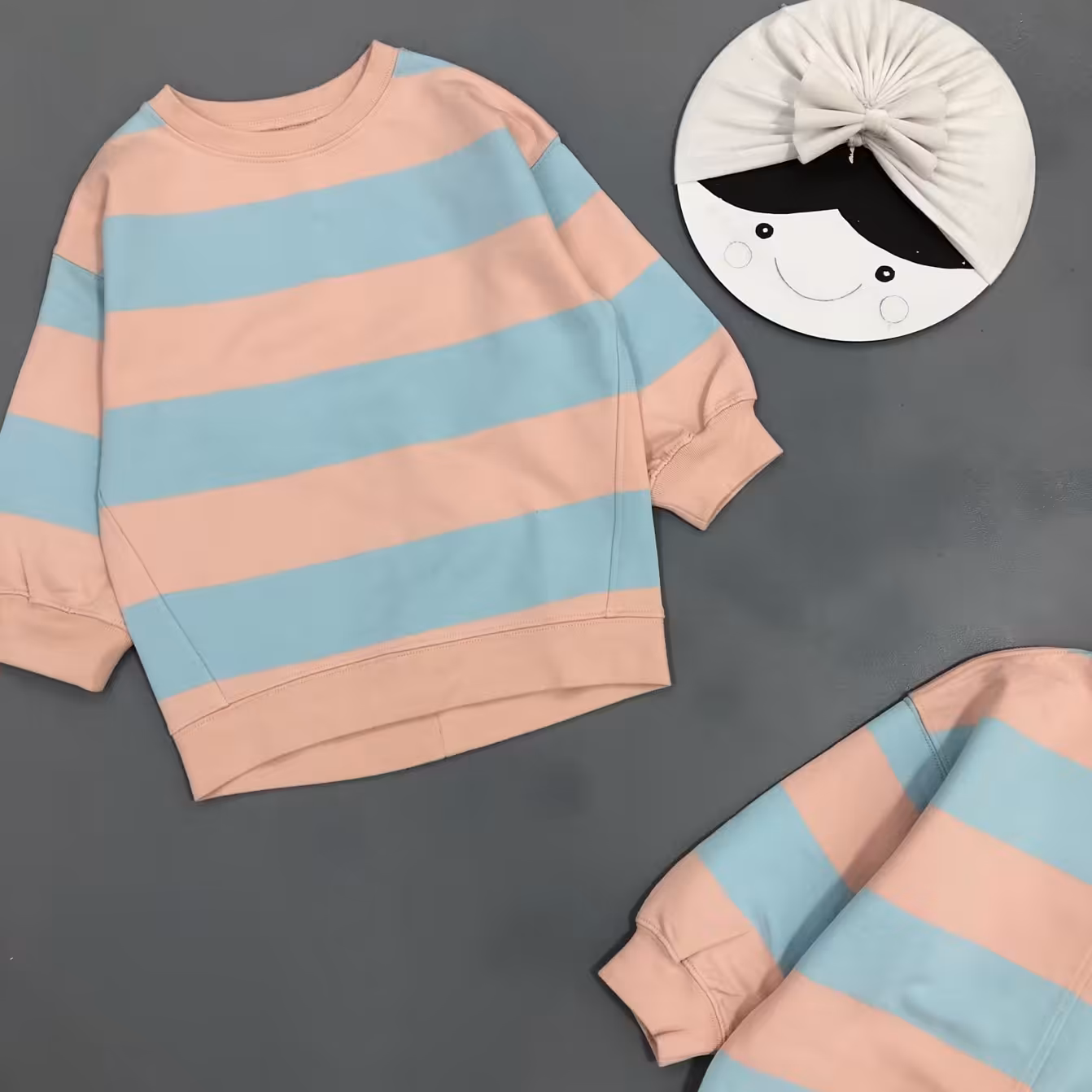 بلوز دورس دونخ با ضخامت عالی - حالت لش دارد مناسب 1-2 سال ( قواره دار )