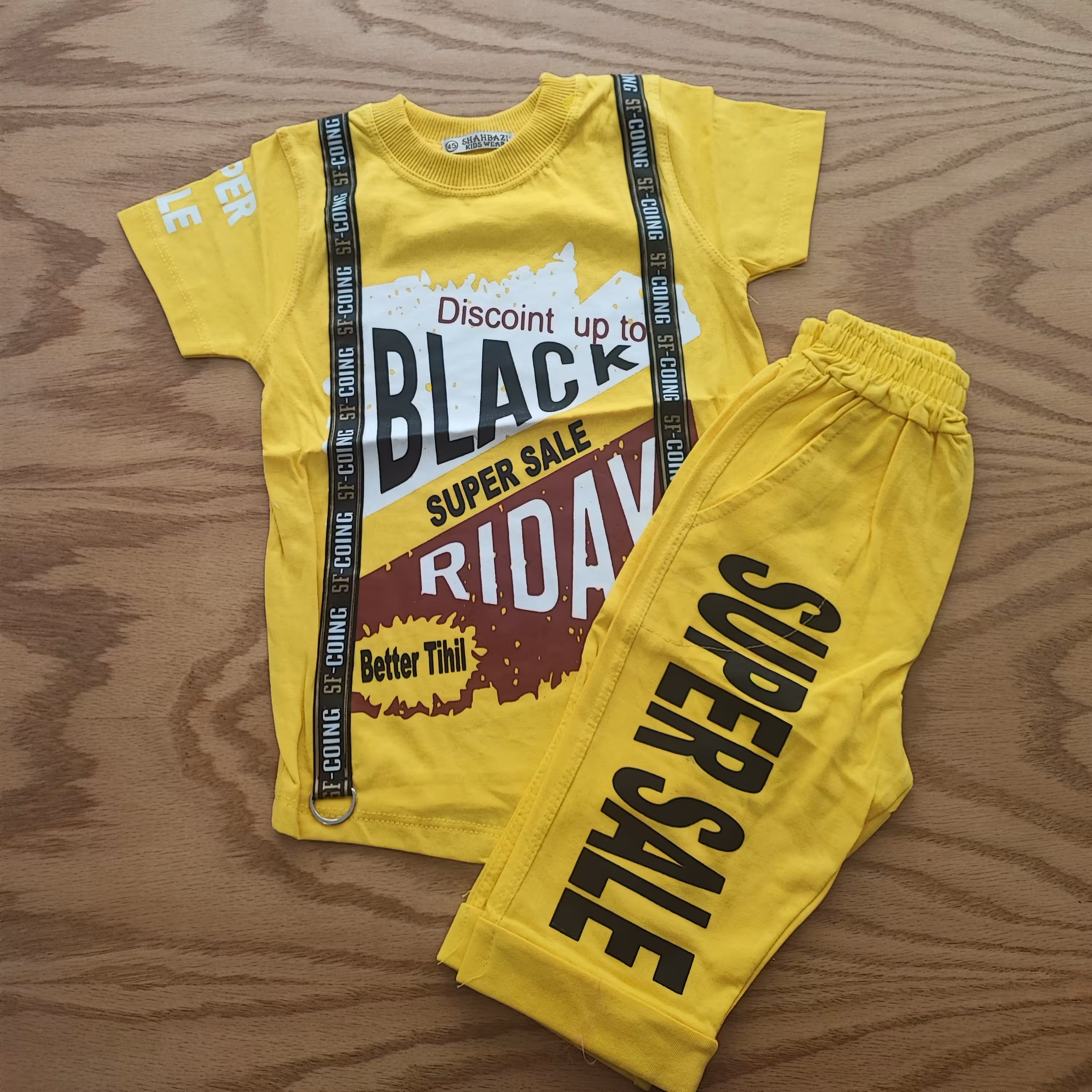 تیشرت و شلوارک پسرانه بلک45-50