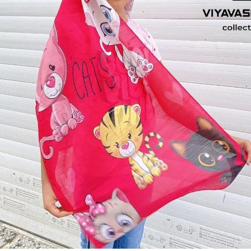 شال بچه گانه گربه ها
جنس پارچه نخی
دور چرخ دوز
قواره 45در 150
خوس رنگ و لعاب