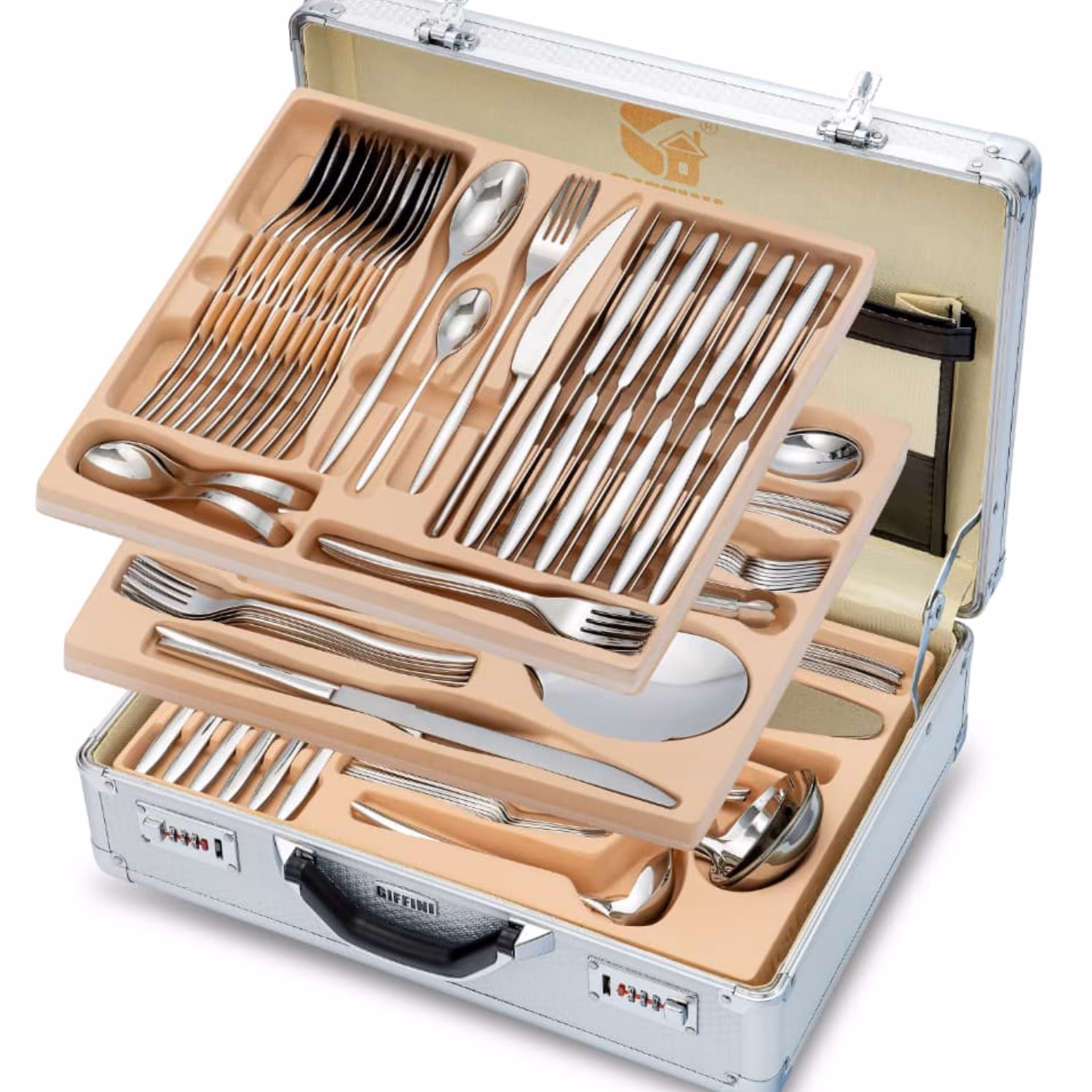 سرویس قاشق و چنگال جی فی نی 142 پارچه کد 127