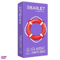 کاندوم اسکارلت (Scarlet) مدل CLASSIC Anti BAC بسته 12 عددی