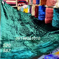 پتو نرمینه یکنفره مدل ونلون نخ ژاپن آکریلیک گل برجسته جعبه ای کد 530
