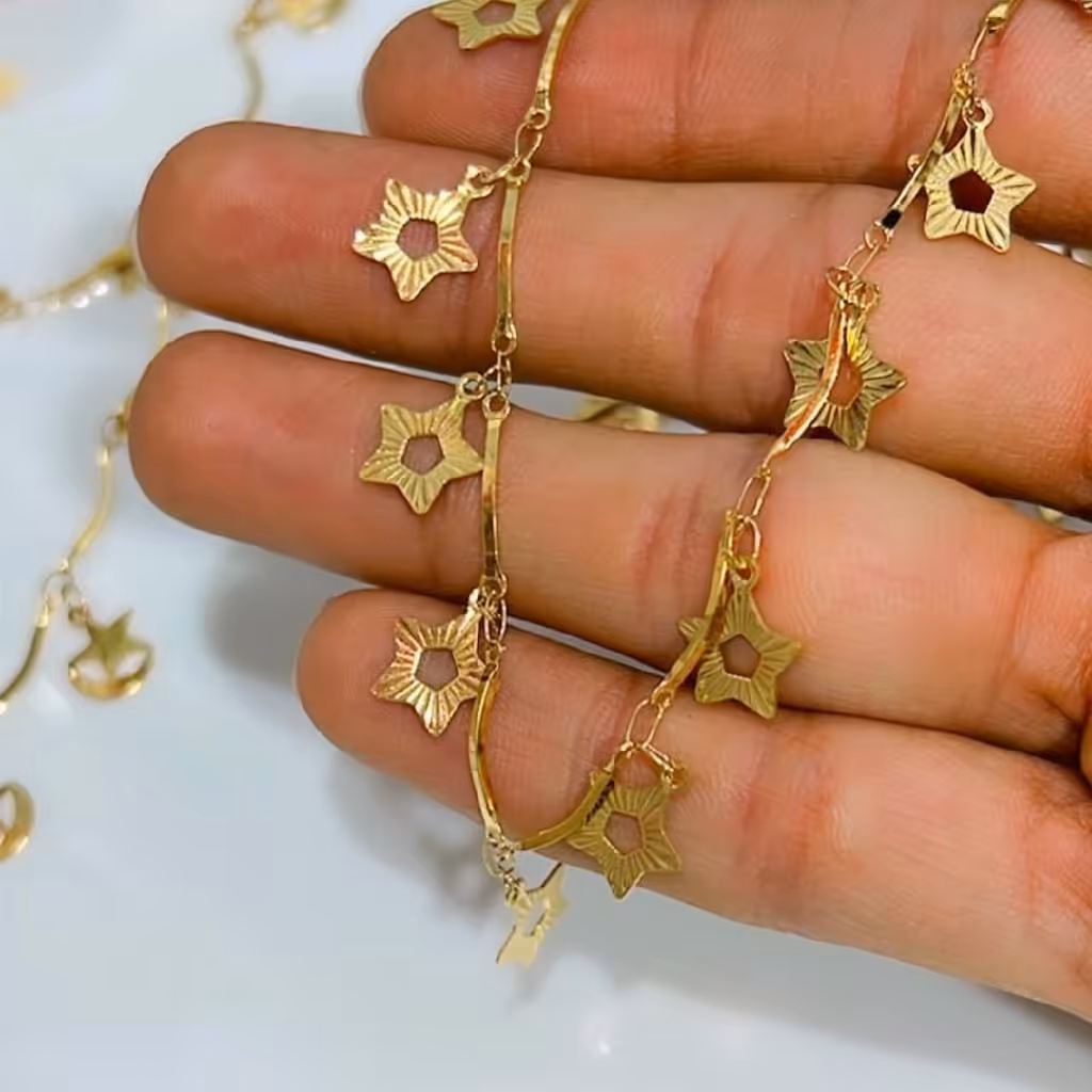 زنجیر ستاره استیل رنگ ثابت 