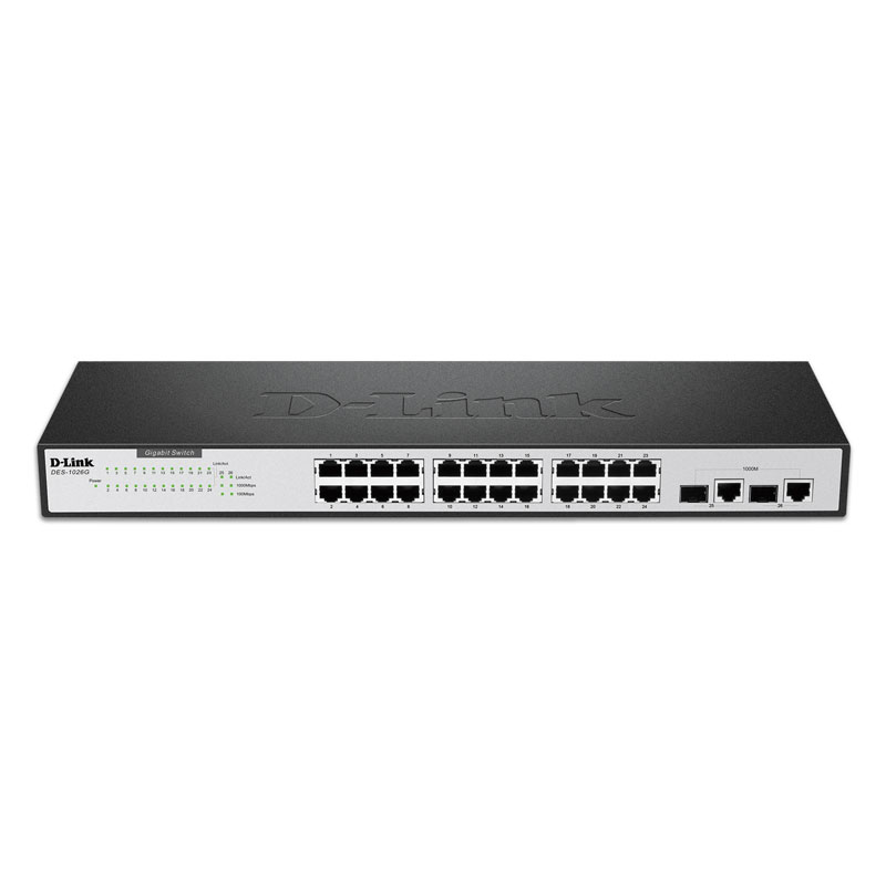 سوییچ 24 پورت غیر مدیریتی دی-لینک مدل DES-1026G
