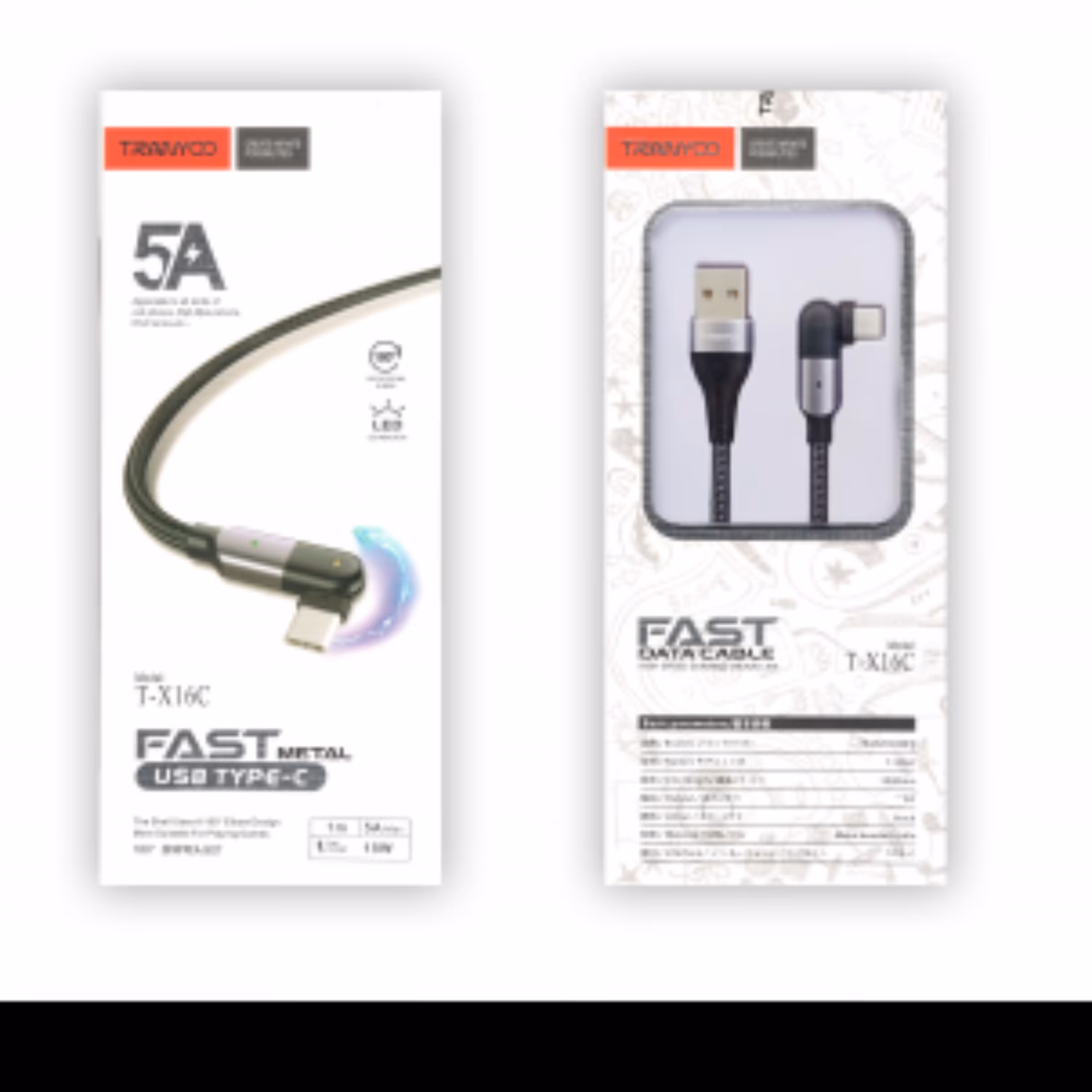 کابل شارژ ترانیو مدل TRANYOO X16 Cable V8