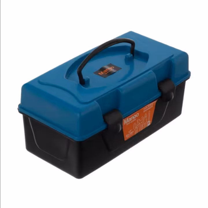 جعبه ابزار پلاستیکی ( رنگ مشکی ) ابعاد 17×14×13