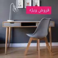 میز تحریر ام دی اف  درجه یک شرکتی مناسب بزرگسال، برند شیکودک ، رنگ نوک مدادی، کشودار  ،5 سال ضمانت کیفیت،ارسال رایگان