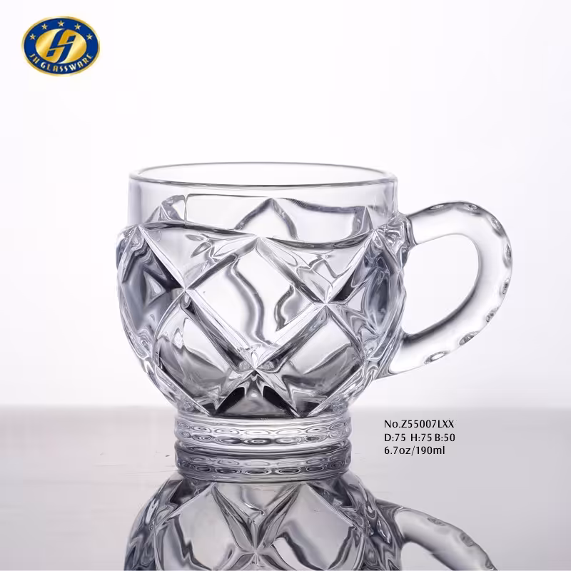 فنجان چای خوری کریستال مدل Carol 190cc