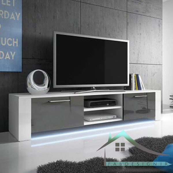 میز تلویزیون هایگلاس ال ای دی دار مدل MDS-62